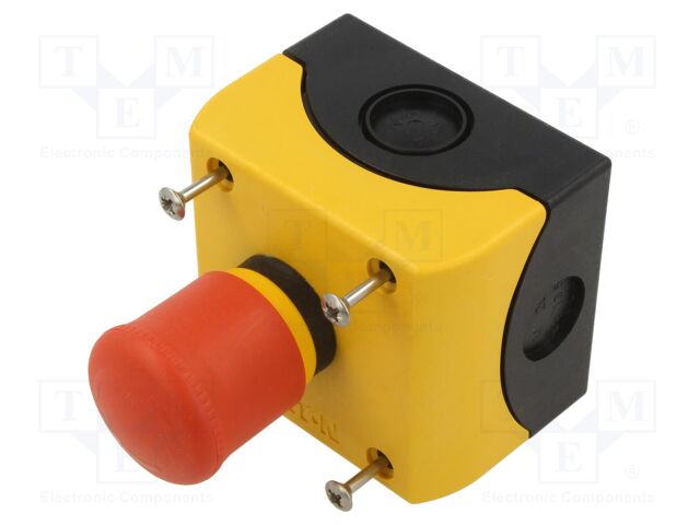 Control cassette; RMQ-Titan; No.of butt: 1; mushroom; IP66; NC