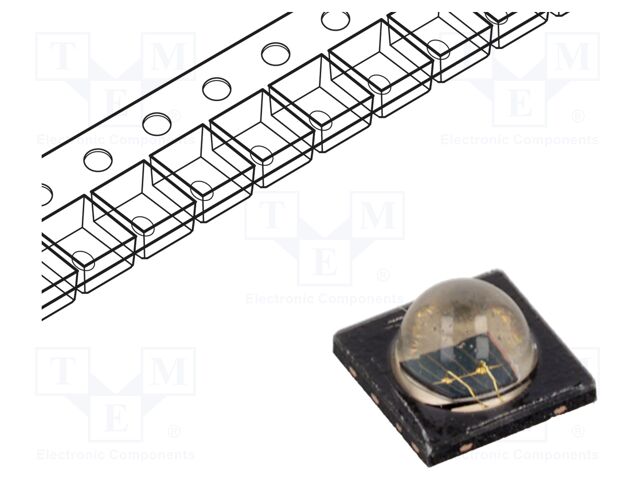 IR transmitter; 3838; 830÷870nm; transparent; 1360mW; 90°; 3.2VDC