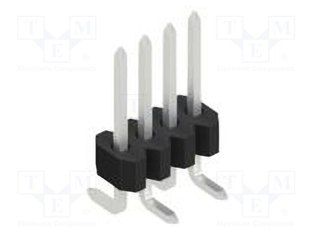 Connector: pin strips; pin header; male; PIN: 4; 1.27mm; SMT; 1x4