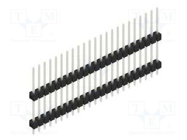 Connector: pin strips; pin header; male; PIN: 23; 2.54mm; THT; 1x23