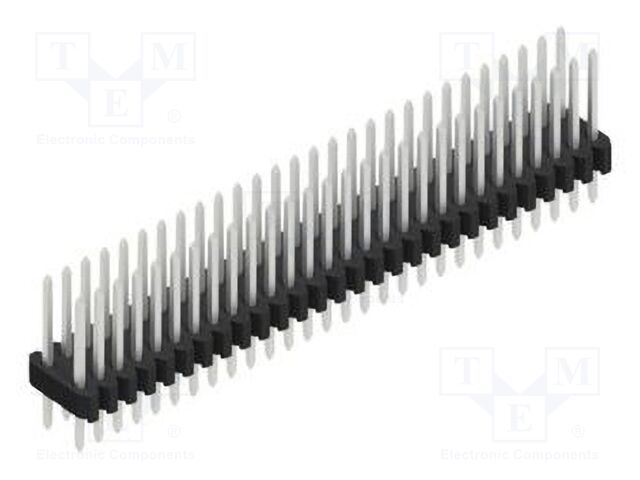 Connector: pin strips; pin header; male; PIN: 56; 1.27mm; THT; 2x28