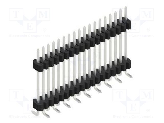 Connector: pin strips; pin header; male; PIN: 18; 1.27mm; SMT; 1x18