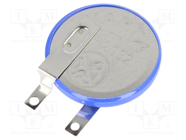 Battery: lithium; 3V; CR2032,coin; soldering lugs; Ø20x3.2mm