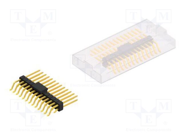 Connector: pin strips; pin header; male; PIN: 26; 2.54mm; SMT; 2x13