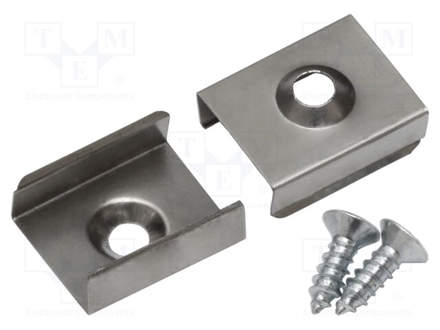 Flexible mounting plate Z; natural; stainless steel