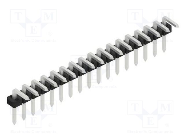 Connector: pin strips; pin header; male; PIN: 17; 2mm; THT; 1x17