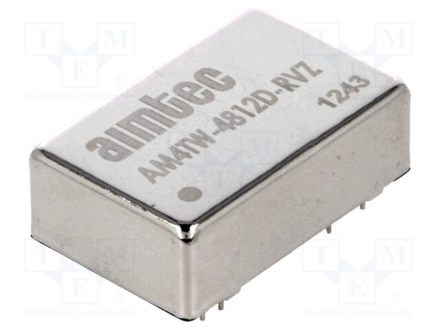 Converter: DC/DC; 4W; Uin: 18÷72V; Uout: 12VDC; Uout2: -12VDC; DIP24