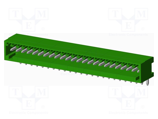Connector: pluggable terminal block; socket; male; angled; THT