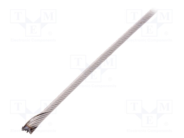 Rope; acid resistant steel A4; Ørope: 3mm; L: 10m; 258kg