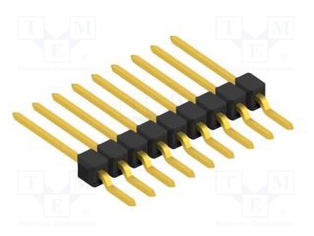 Connector: pin strips; pin header; male; PIN: 9; 2.54mm; SMT; 1x9