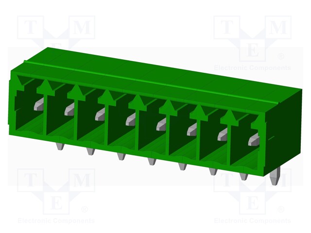Connector: pluggable terminal block; socket; male; angled 90°