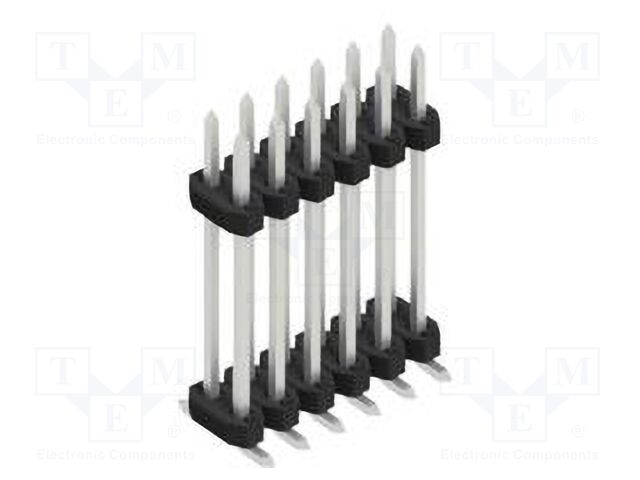 Connector: pin strips; pin header; male; PIN: 12; 2mm; SMT; 2x6; 100V