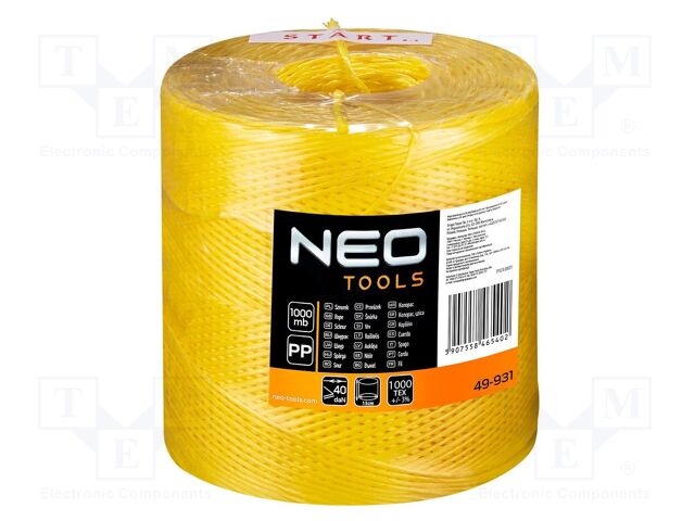 Twine; 100m; polypropylene