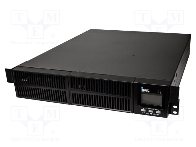 Power supply: UPS; 2.7kW; 3kVA; Uin: 176÷280V; 440x533x89mm; 9Ah