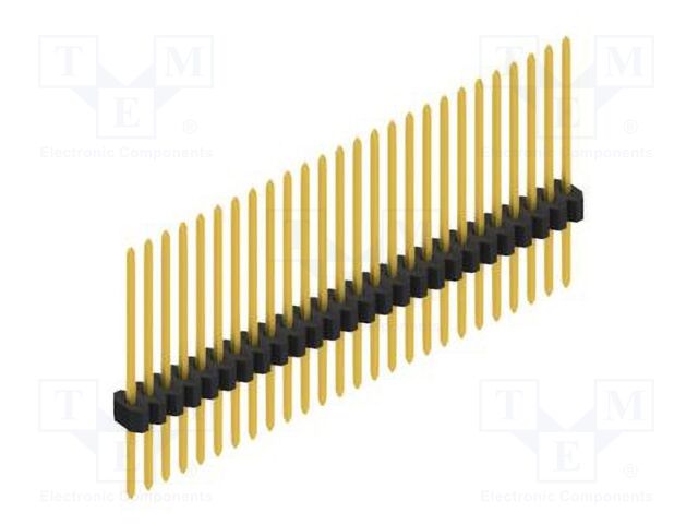 Connector: pin strips; pin header; male; PIN: 26; 1.27mm; THT; 1x26