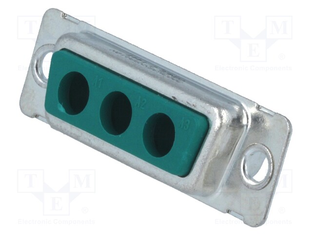 Special D-Sub; PIN: 3(3+0); plug; female; w/o special terminals