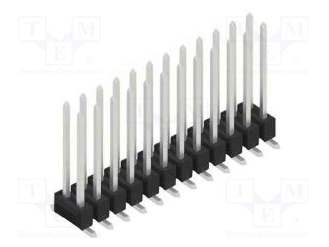 Connector: pin strips; pin header; male; PIN: 24; 2.54mm; SMT; 2x12