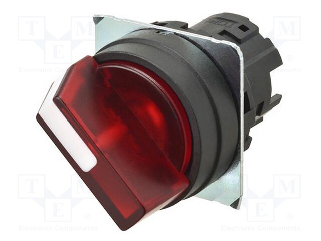 Switch: rotary; 22mm; depending on the holder; Pos: 2