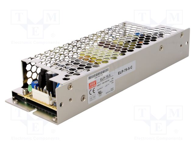 Power supply: switched-mode; 75W; 127÷370VDC; 90÷264VAC; OUT: 1