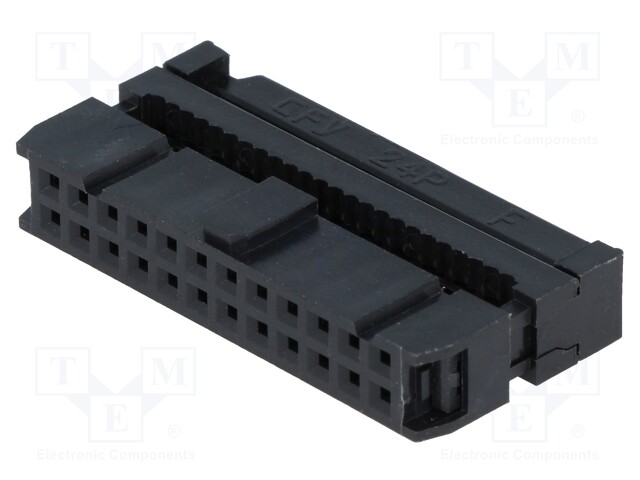 Plug; IDC; female; PIN: 24; IDC; for ribbon cable; 1.27mm