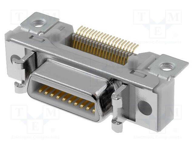 Connector: MDR; PIN: 20; shielded; Locking: latch; socket; female