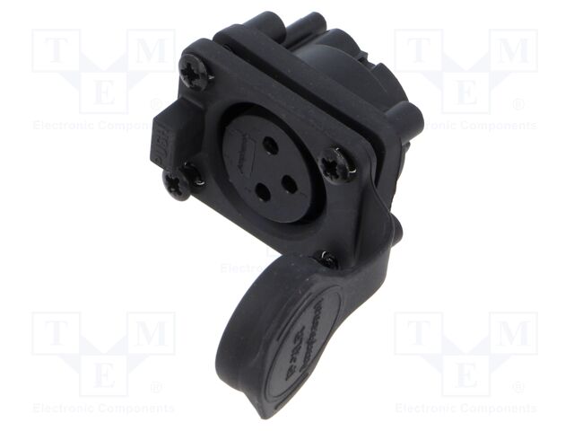 Connector: XLR; socket; female; AXS; 15A; 133V; PIN: 3; IP65