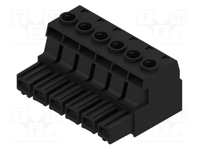 Connector: pluggable terminal block; -50÷130°C; angled; PIN: 6
