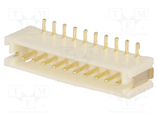 Socket; wire-board; male; 1.5mm; PIN: 10; SMT; 100V; 1A; tinned; 20mΩ
