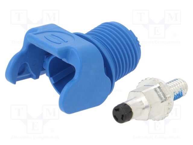 Socket; DC supply; Han® S,Han® S 120; male; PIN: 1; swivel; screw