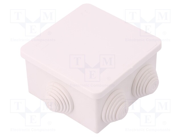 Enclosure: junction box; X: 78mm; Y: 78mm; Z: 44mm; wall mount; IP55