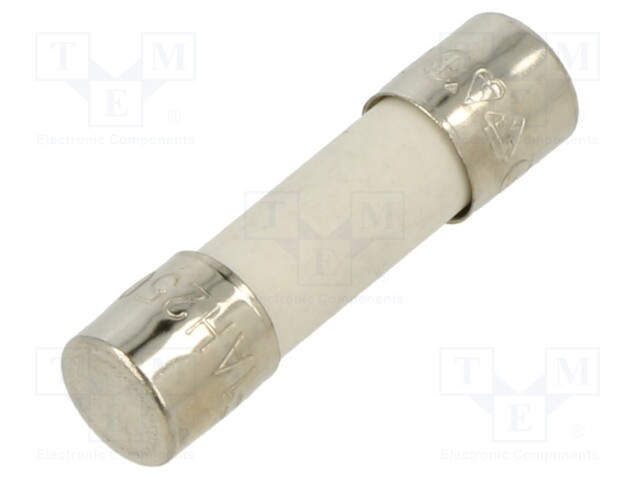 Fuse: fuse; quick blow; 1A; 250VAC; ceramic,cylindrical; 5x25mm