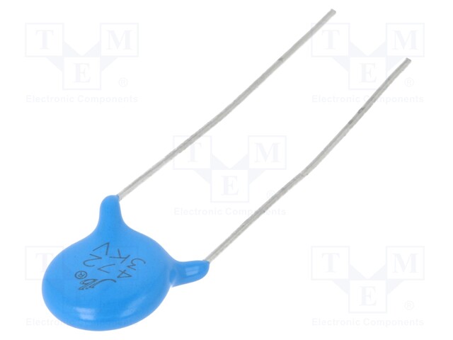 Capacitor: ceramic; 4.7nF; 3kVDC; Y5V; ±20%; 7.5mm