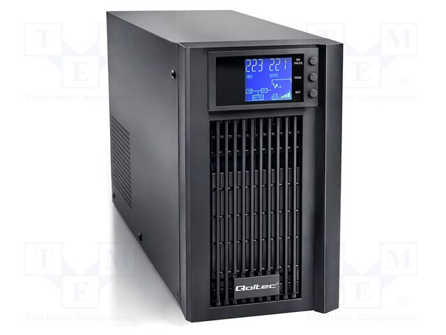 Power supply: UPS; 2.4kW; 3kVA; 230V; 315x190x320mm; 7Ah; Ubatt: 12V