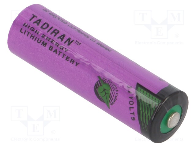 Battery: lithium (LTC); 3.6V; AA; Ø14.7x50.5mm; 2400mAh