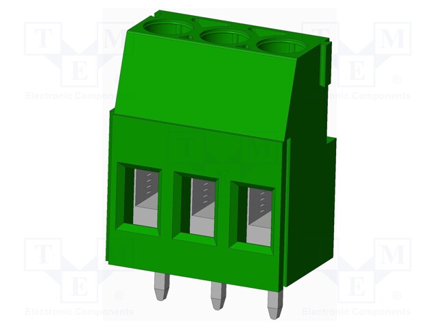 Connector: PCB terminal block; terminal; angled; Plating: tinned