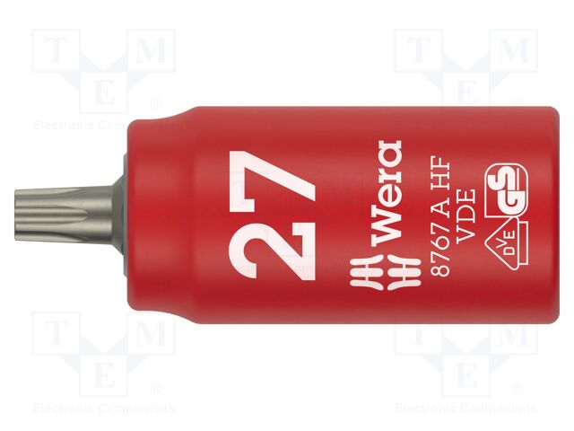 Socket; socket spanner,Torx®; TX27; 1/4"; insulated; 36mm