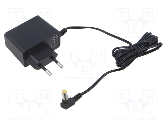 Power supply: switching; mains,plug-in; 12VDC; 1.5A; 18W; 85%