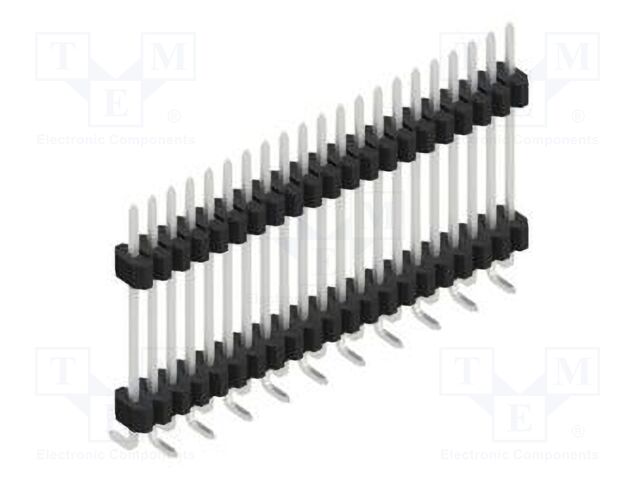 Connector: pin strips; pin header; male; PIN: 21; 1.27mm; SMT; 1x21