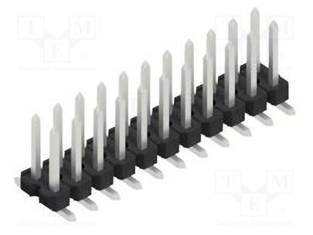 Connector: pin strips; pin header; male; PIN: 22; 2.54mm; SMT; 2x11