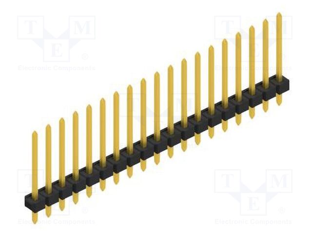 Connector: pin strips; pin header; male; PIN: 19; 2.54mm; THT; 1x19