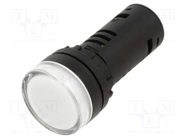 Indicator: LED; flat; red/green; Ø22mm; IP40; AD16; 230VAC