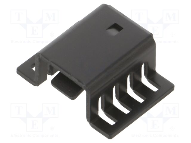 Heatsink: extruded; U; TO220; black; L: 18.79mm; W: 22.86mm; H: 9.52mm