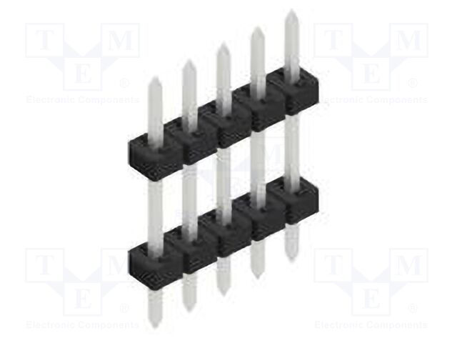 Connector: pin strips; pin header; male; PIN: 5; 2mm; THT; 1x5; 100V