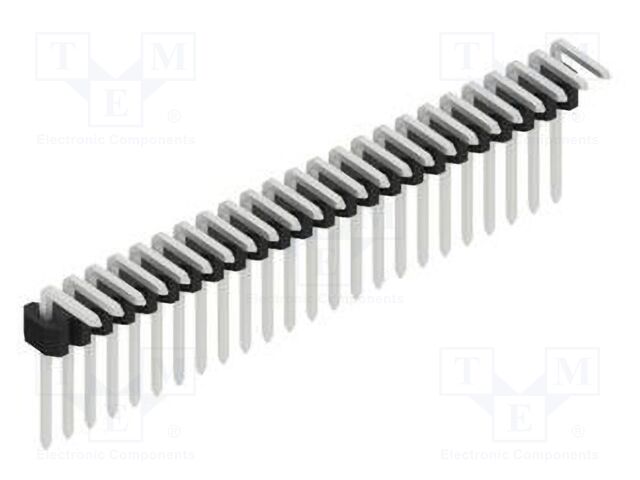 Connector: pin strips; pin header; male; PIN: 24; 1.27mm; THT; 1x24