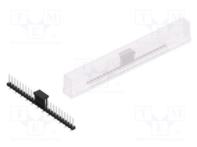 Connector: pin strips; pin header; male; PIN: 24; 2.54mm; SMT; 1x24