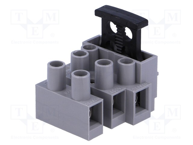Terminal block; screw terminal; ways: 3; 0.5÷2.5mm2; terminals: 6