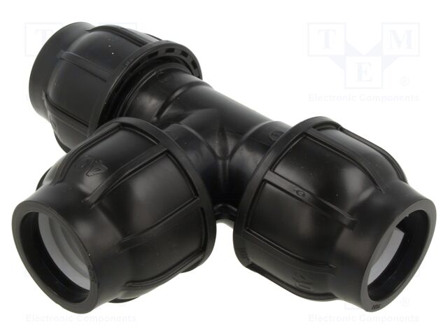 Splice terminal: clamping; 40mm; for PE pipes; Plast