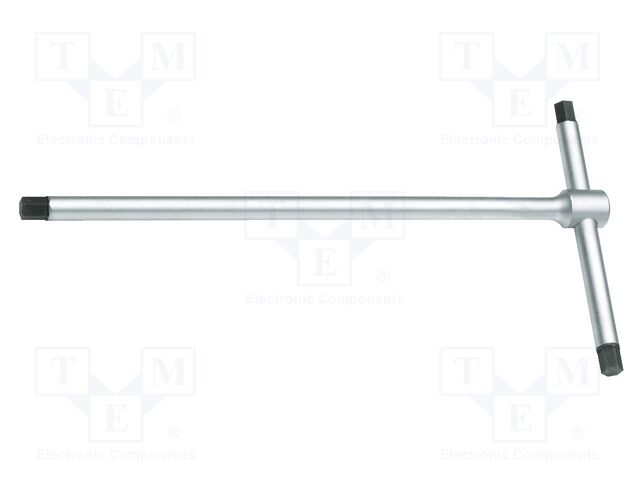 Wrench; hex key; 5mm; Overall len: 180mm; Chrom-vanadium steel