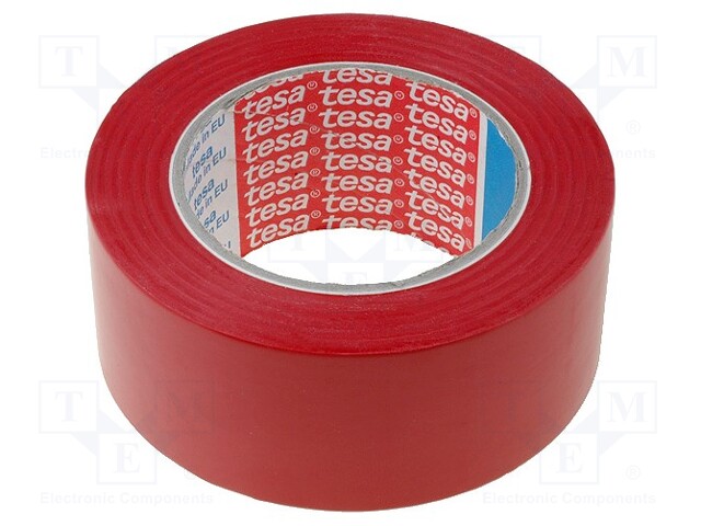 Tape: marking; W: 50mm; L: 33m; Colour: red; D: 180um; 1.8N/cm; 200%