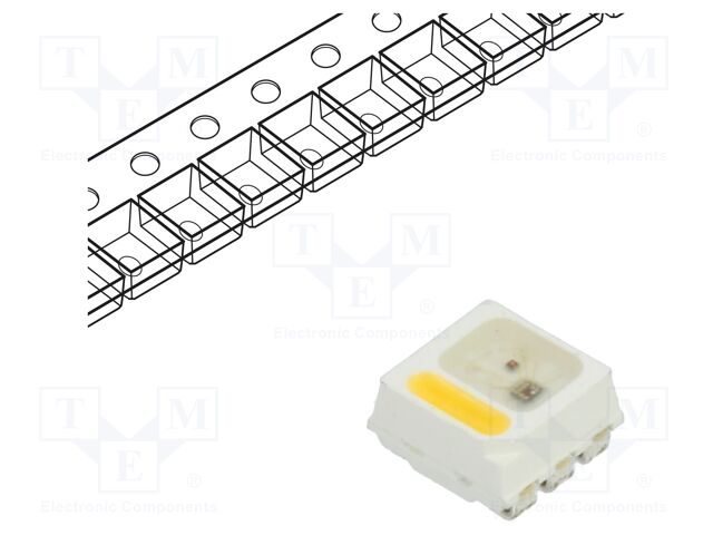 Programmable LED; RGBW; SMD; 3535,PLCC4; 3.5x3.7x1.9mm